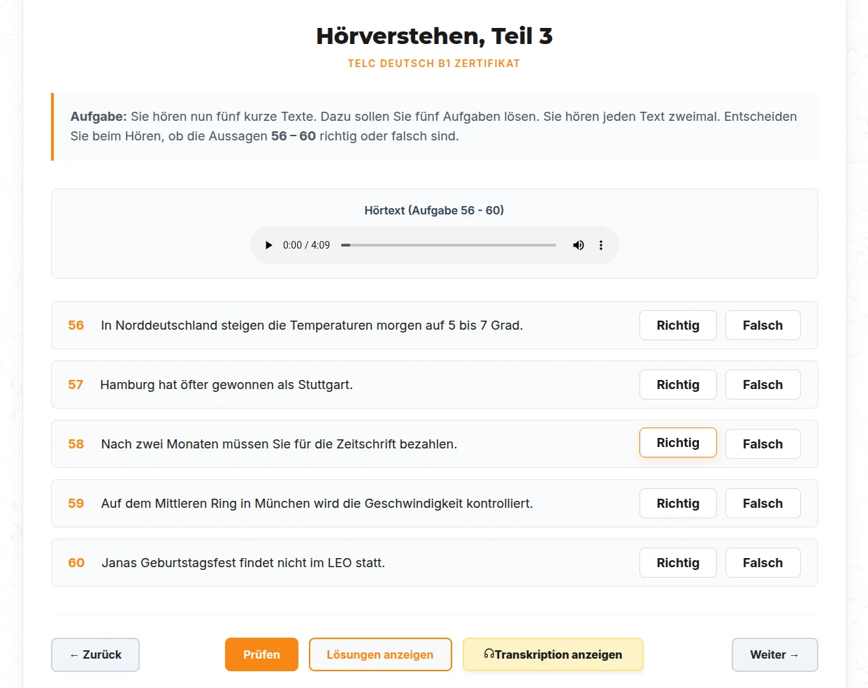 Hörverstehen